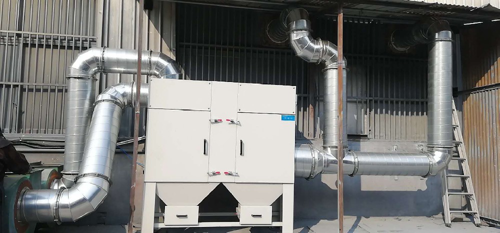 大型除塵系統配套鈑金加工車間多工位除塵